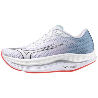 Zapatillas Para Correr Mizuno WAVE Rebellion Flash 2 Mujer - Blancos / Negros / Grises - Chile M368